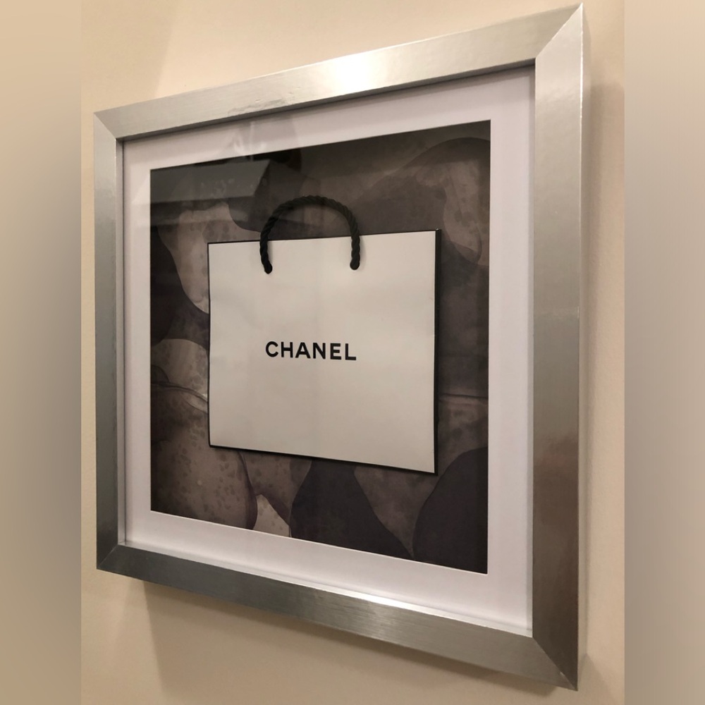 CHANEL Shopping Bag within Shadow Box Frame